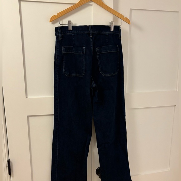 J. Crew Factory Dark Blue Flare Jeans - Picture 5 of 5